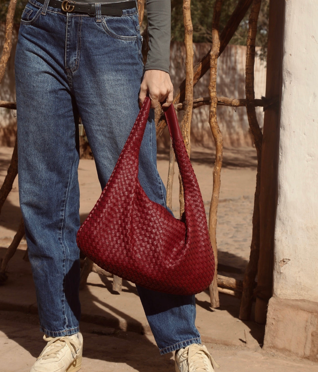 Luxury Leather Tote Handbag