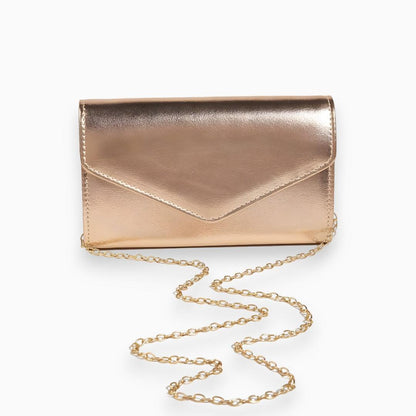 Small Chic Purse with Gold Chain Strap
