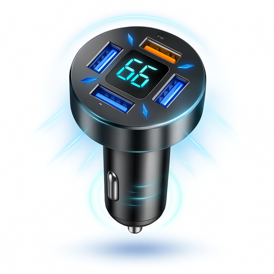 Fast Car Charger Adapter with Multiple USB Ports - Fesara