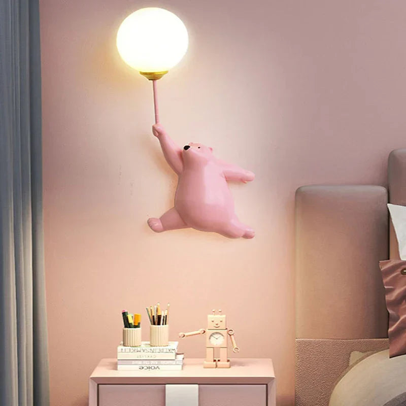 Colorful Kids Night Lamp with 3D Moon Shape