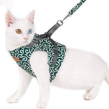 Pet Cat Harness Vest with Leash for Safe Walking - Fesara