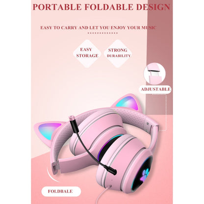 CatEarGlow | Stylish Fun Foldable LED Headset with Microphone 4