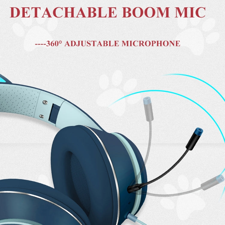 CatEarGlow | Stylish Fun Foldable LED Headset with Microphone 5