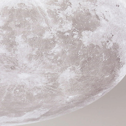 3D Moon LED Ceiling Lamp Dimmable Bedroom Light Fixture