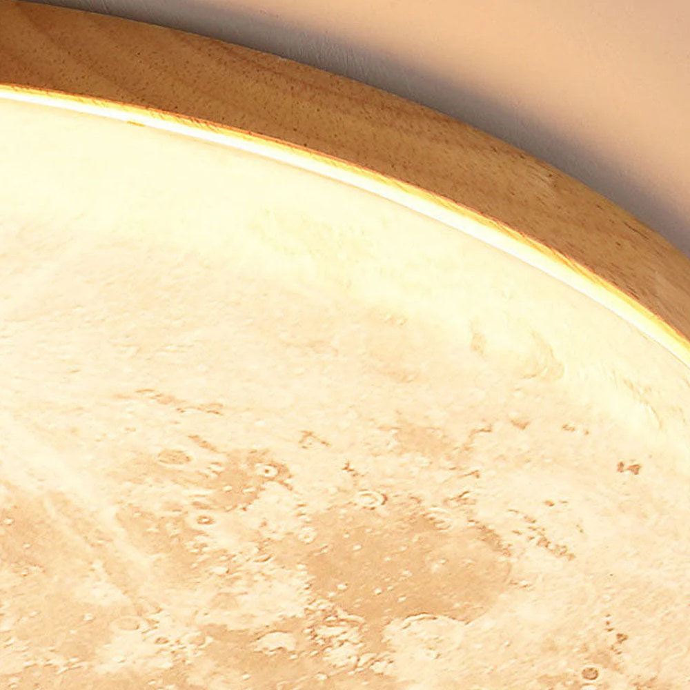 3D Moon LED Ceiling Lamp Dimmable Bedroom Light Fixture
