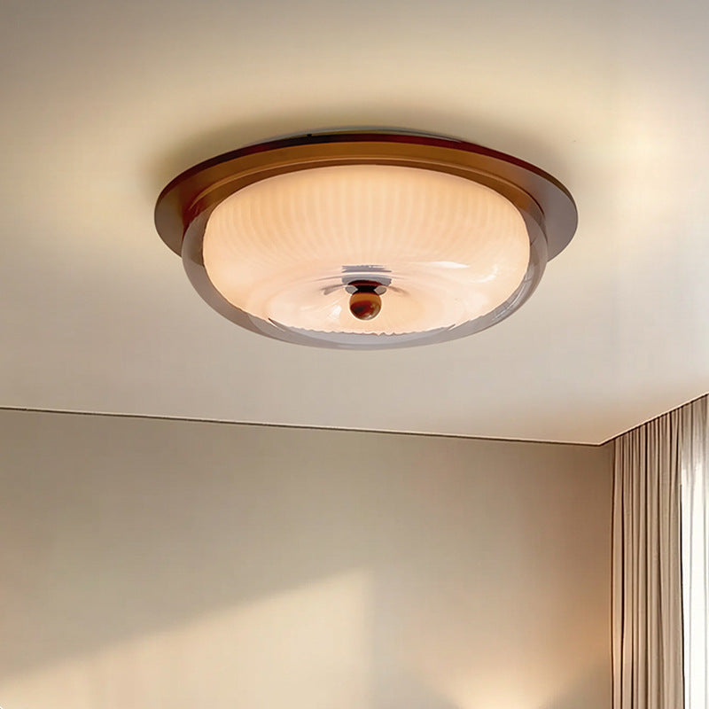 Simple Glass and Wood Pendant Light - Fesara