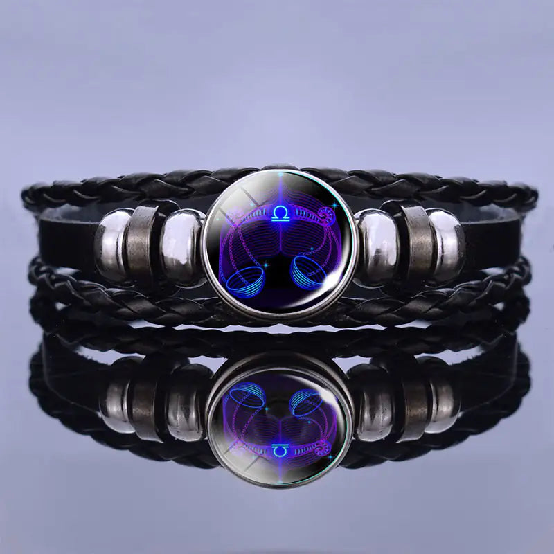 Stylish Mens Blue Stone Bracelet - Fesara