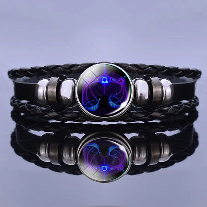 Stylish Mens Blue Stone Bracelet - Fesara