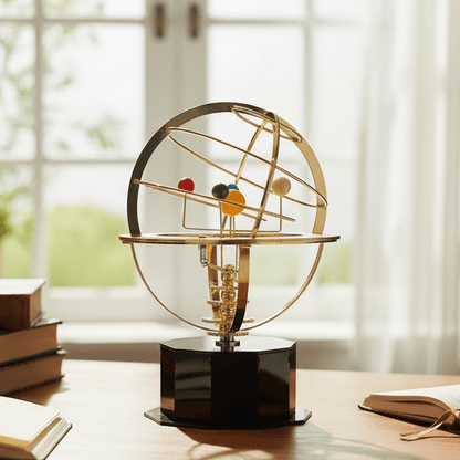 Brass Solar System Office Decor Model - Fesara