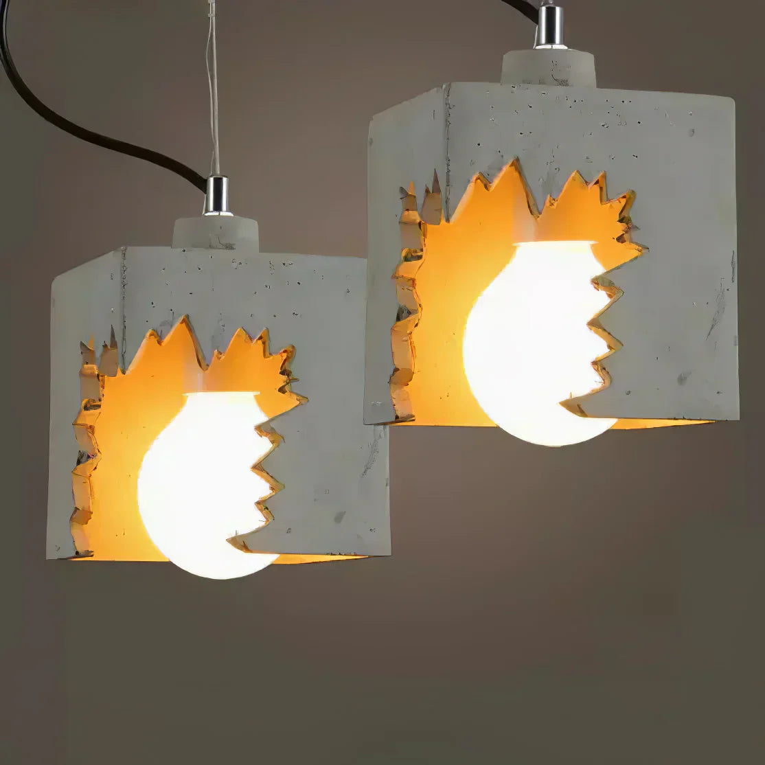 Modern Concrete Pendant Light in Nordic Style - Fesara