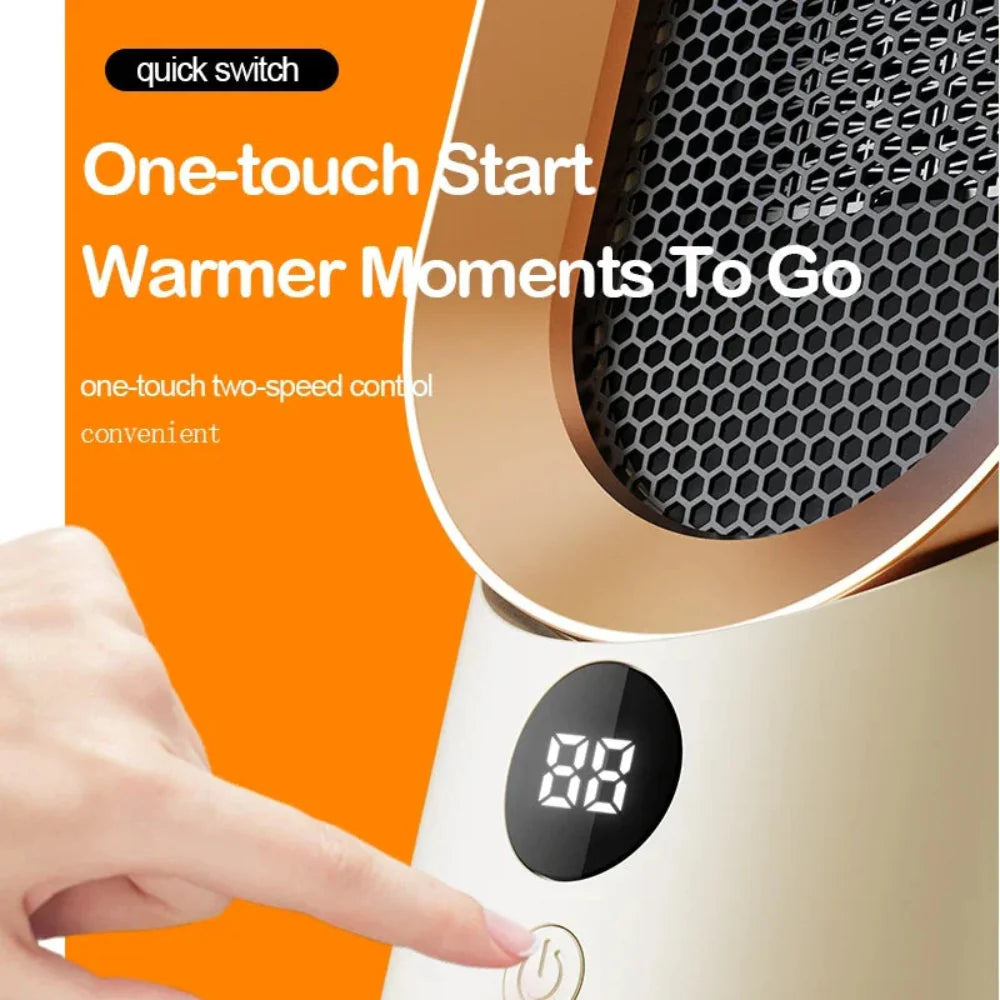 CeramiHeat | Compact Efficient Portable Ceramic Electric Fan Heater 4