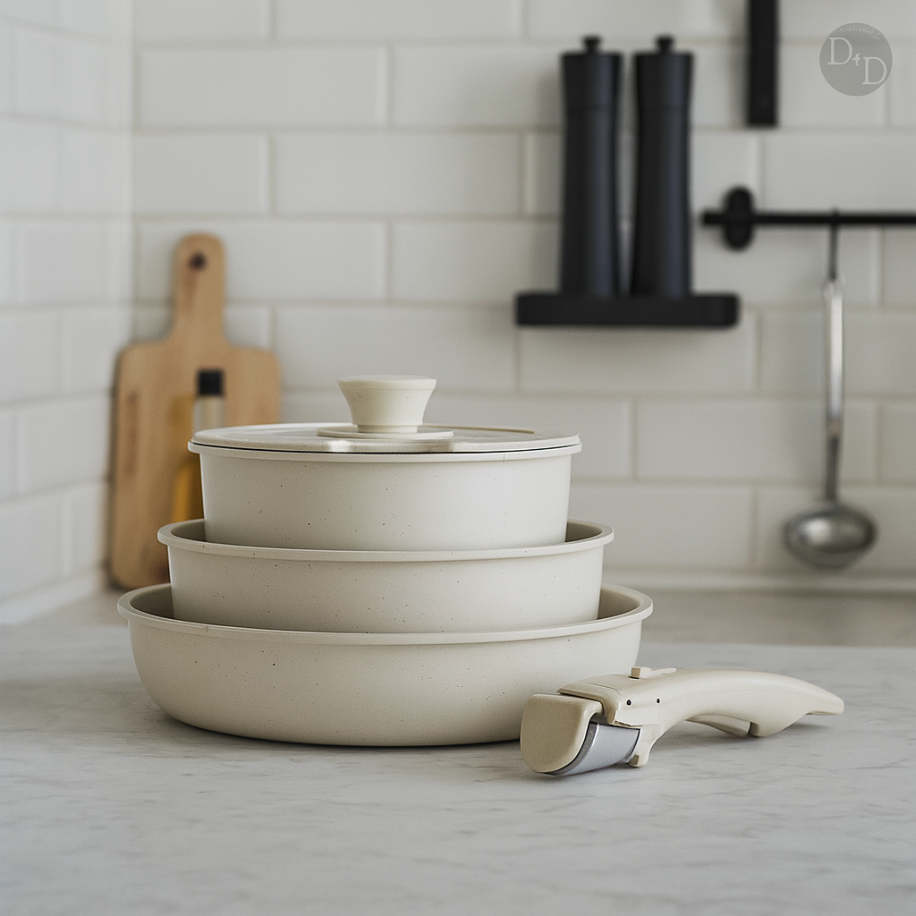 Easy Clean Non Stick Kitchen Cookware Set - Fesara