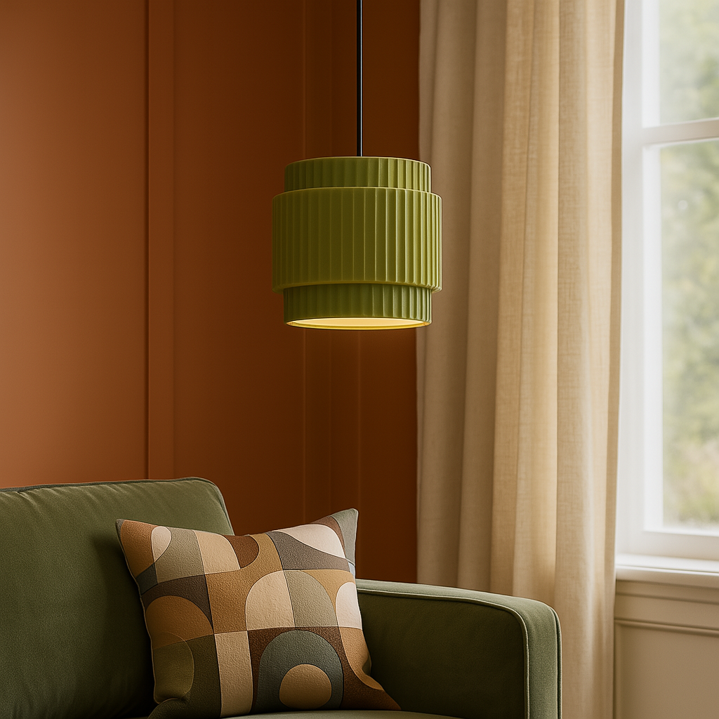 Ceramic Colored Hanging Lamp 2