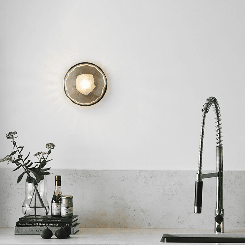 Round Glass Modern Wall Light