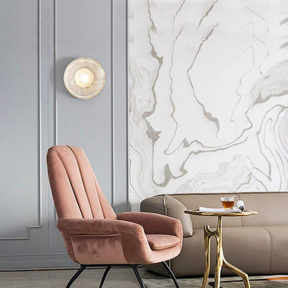 Round Glass Modern Wall Light