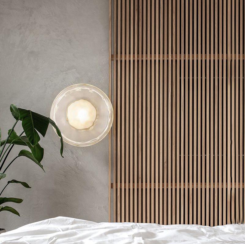 Round Glass Modern Wall Light