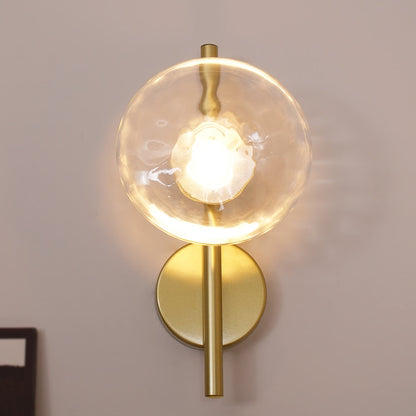 Round Glass Modern Wall Light