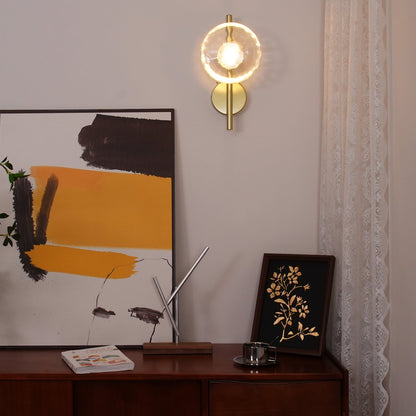 Round Glass Modern Wall Light