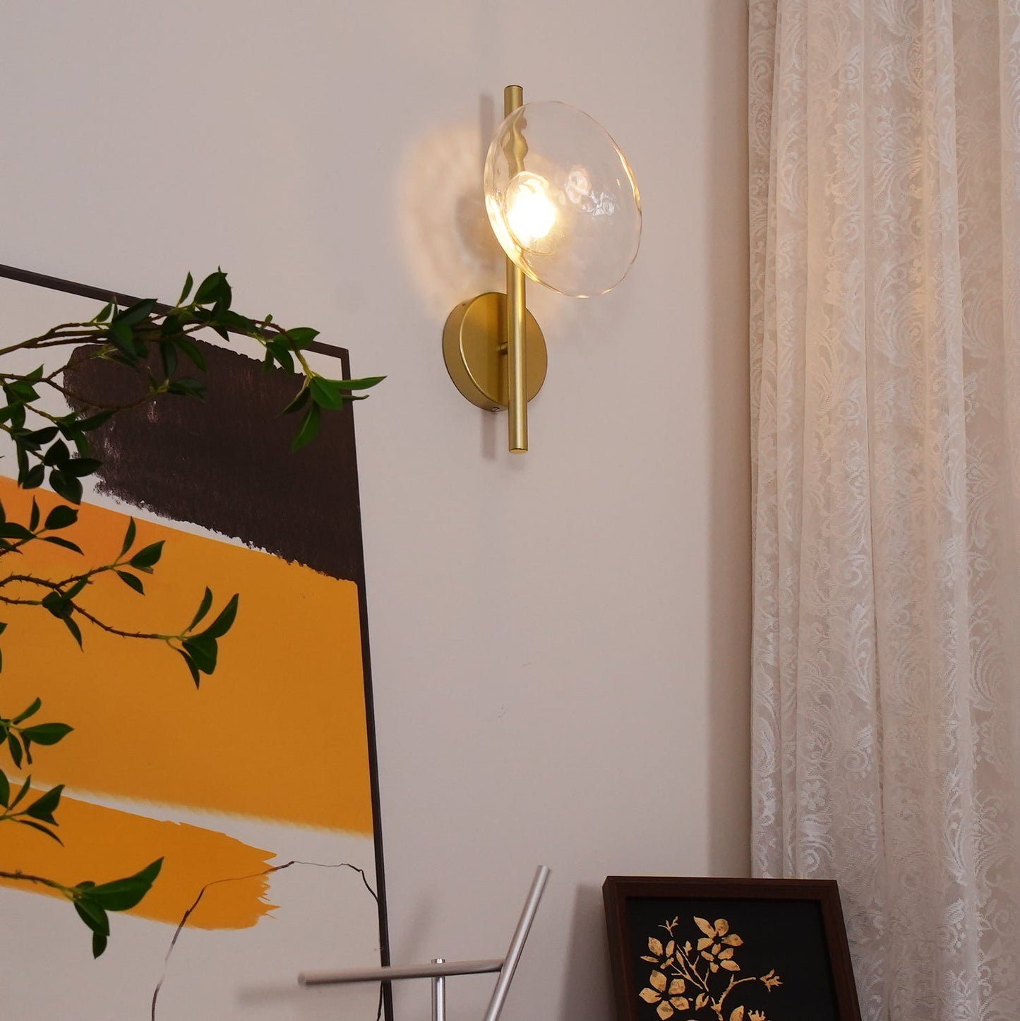 Round Glass Modern Wall Light