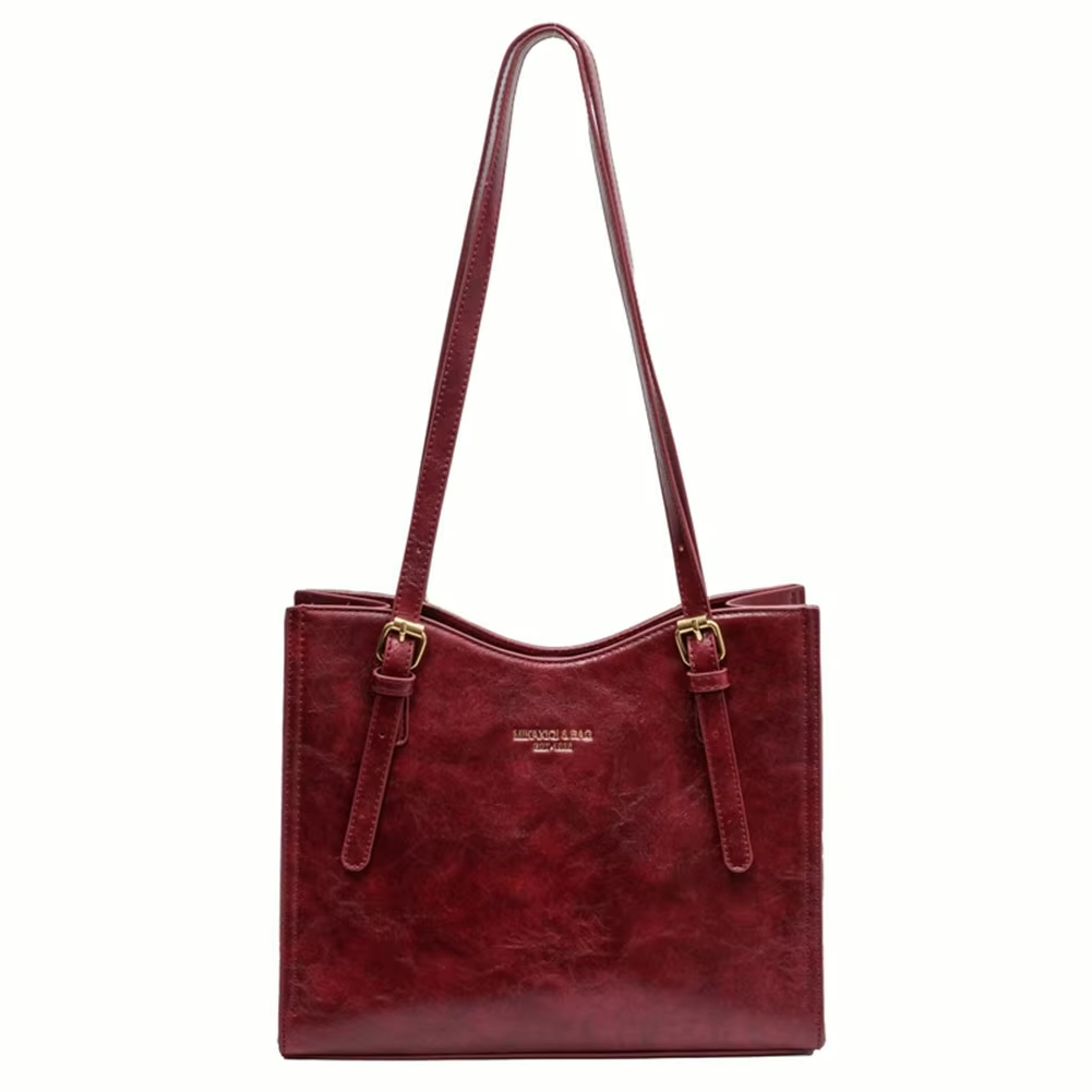 CharmBun | Playful Spacious PU Leather Tote Bag with Rabbit Pendant 3