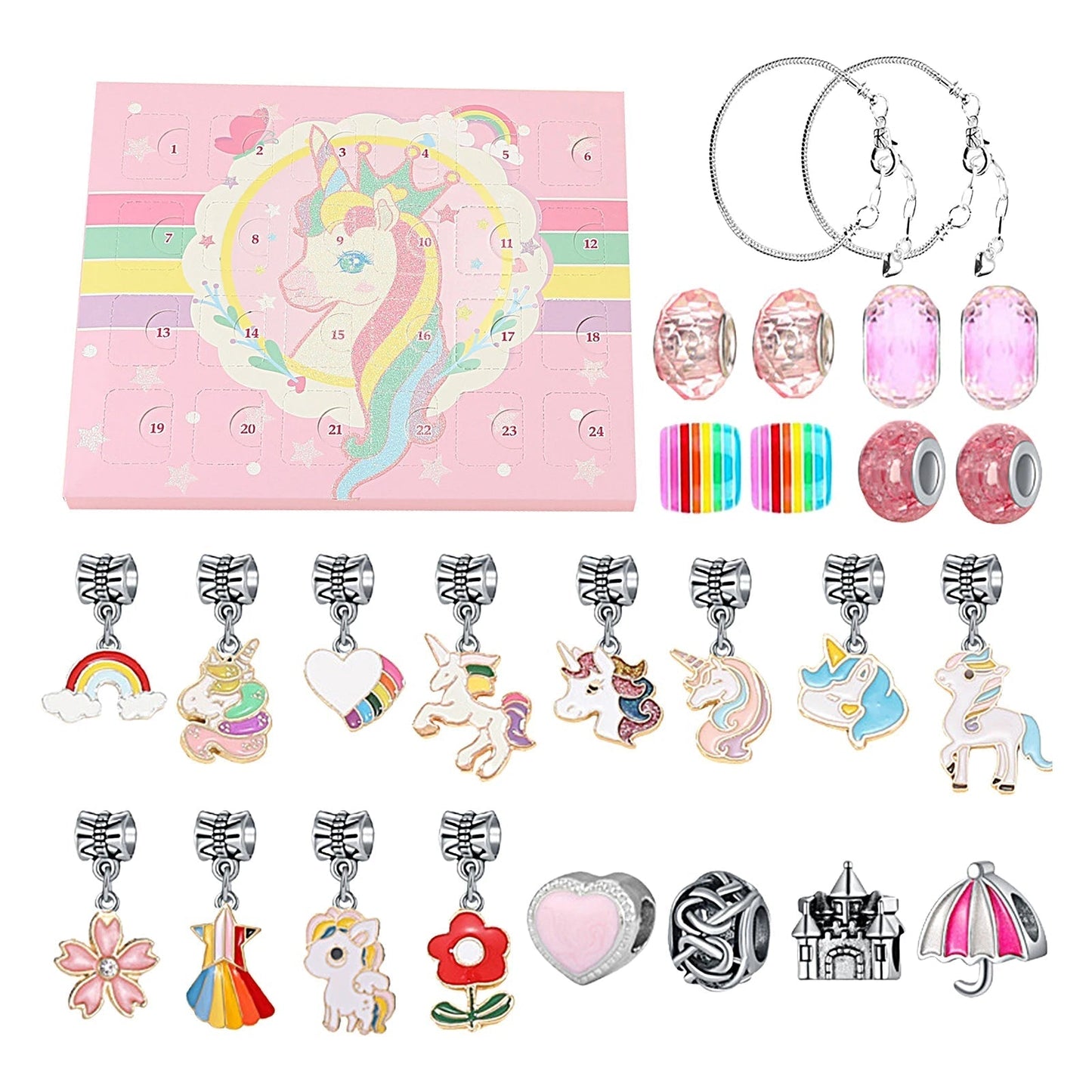 CharmCraft | Creative DIY Bracelet Making Advent Calendar Set for Kids 7