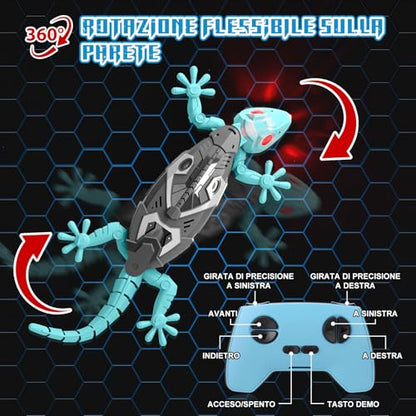 Fun Remote Control Toy Lizard with LED Eyes