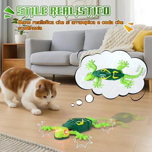 Fun Remote Control Toy Lizard with LED Eyes