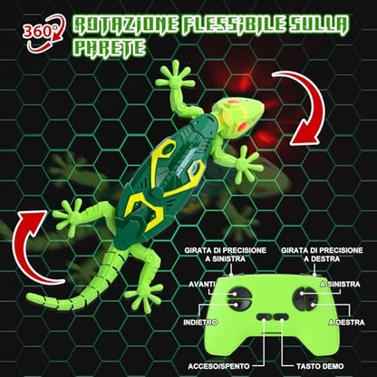 Fun Remote Control Toy Lizard with LED Eyes