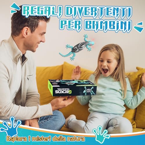 Fun Remote Control Toy Lizard with LED Eyes