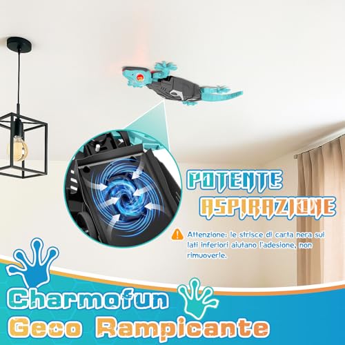 Fun Remote Control Toy Lizard with LED Eyes