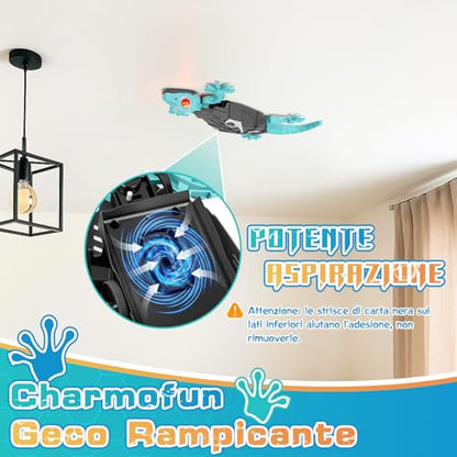 Fun Remote Control Toy Lizard with LED Eyes