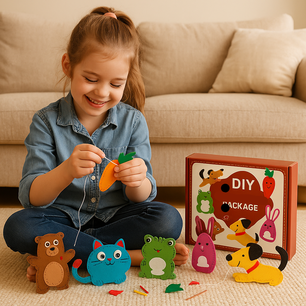 Fesara | Cute Felt Craft Animal Kit for Sewing - Fesara
