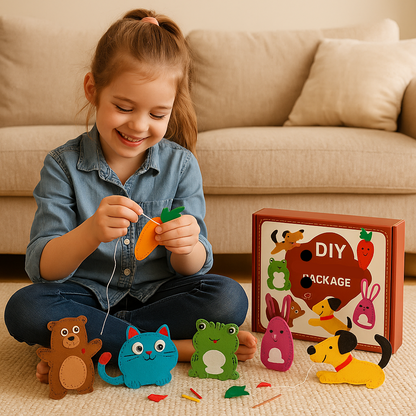 Fesara | Cute Felt Craft Animal Kit for Sewing - Fesara