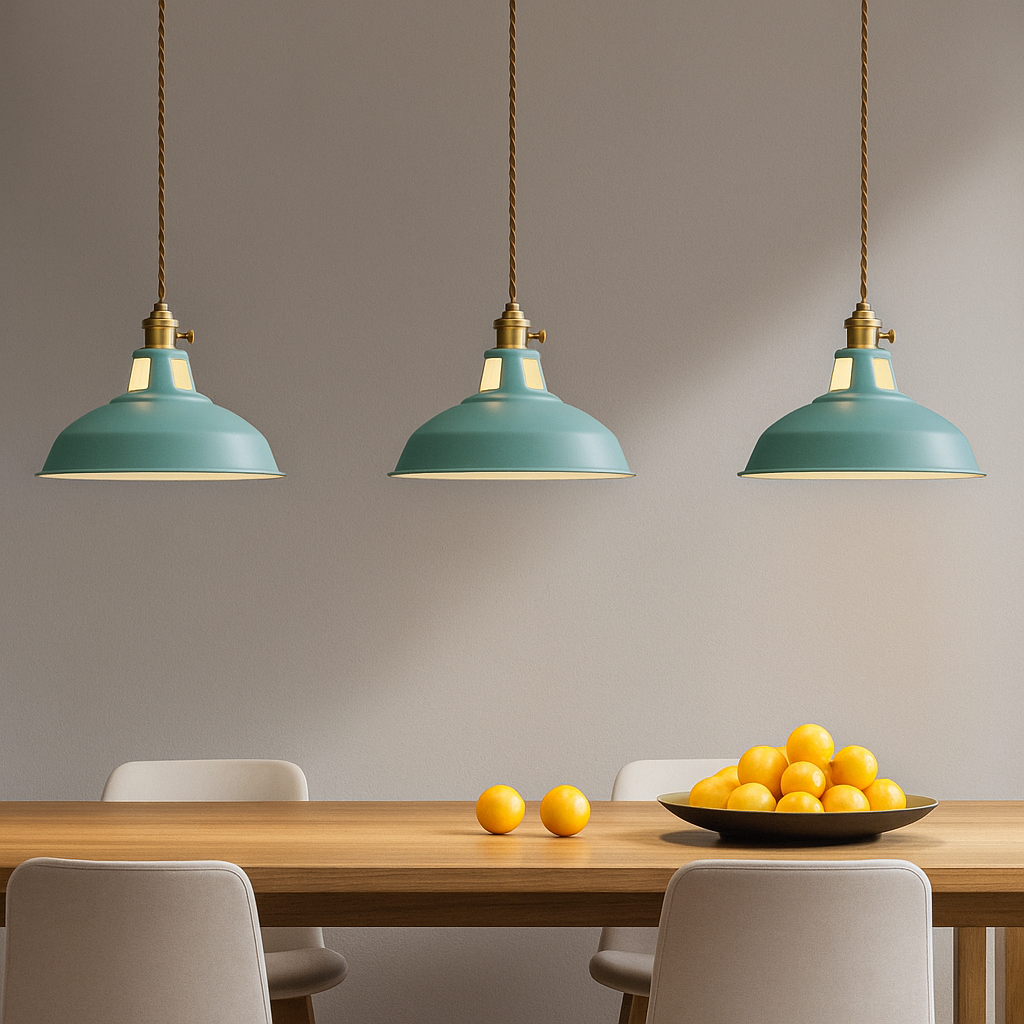 Vibrant Modern Metal Pendant Light LED Ceiling Fixture