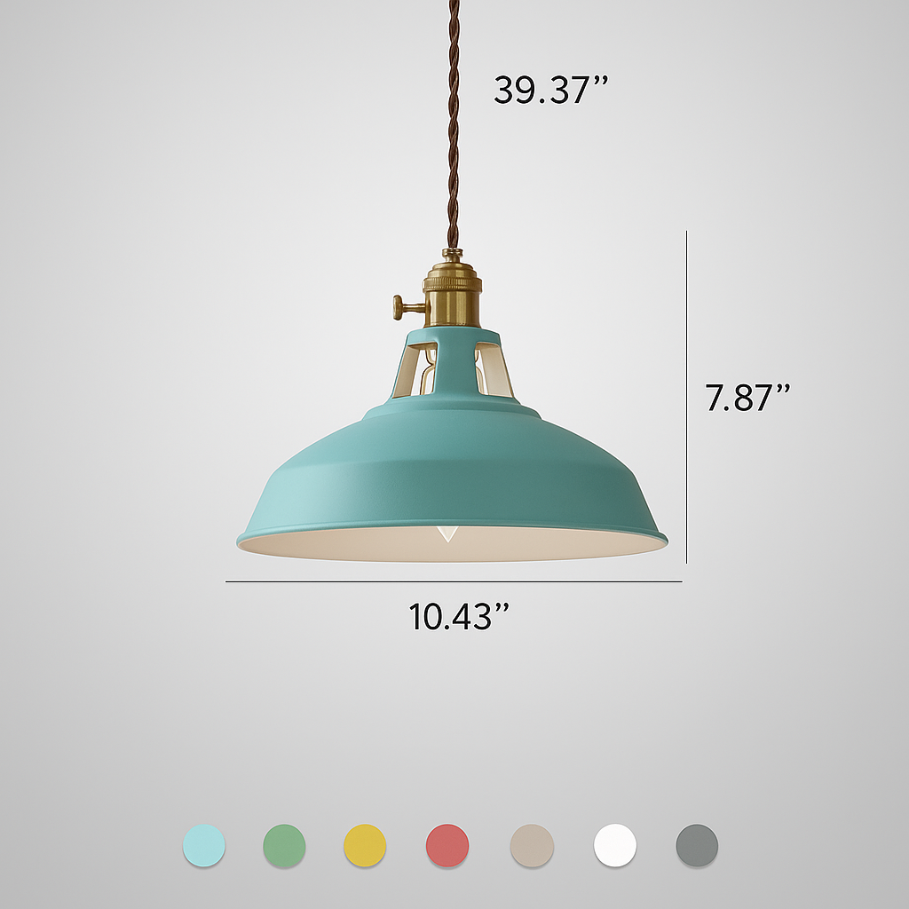 Vibrant Modern Metal Pendant Light LED Ceiling Fixture