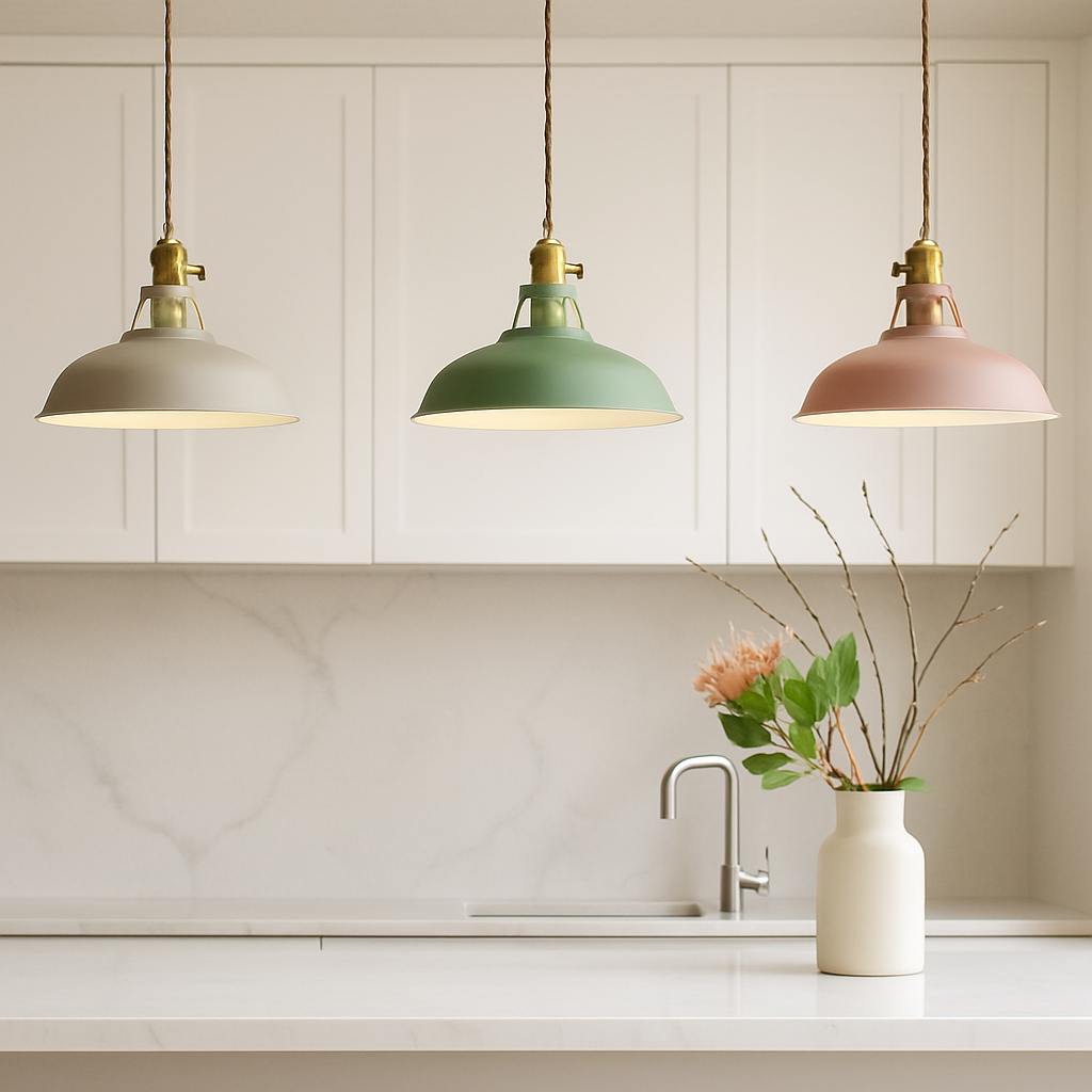 Vibrant Modern Metal Pendant Light LED Ceiling Fixture