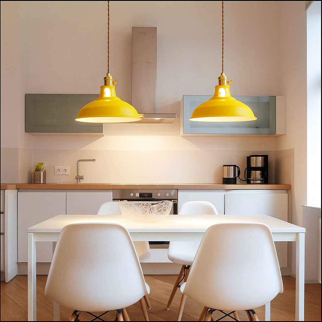 Vibrant Modern Metal Pendant Light LED Ceiling Fixture