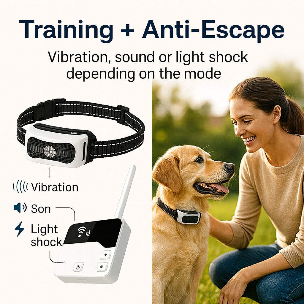 Easy Pet Fence System with Remote Trainer Collar