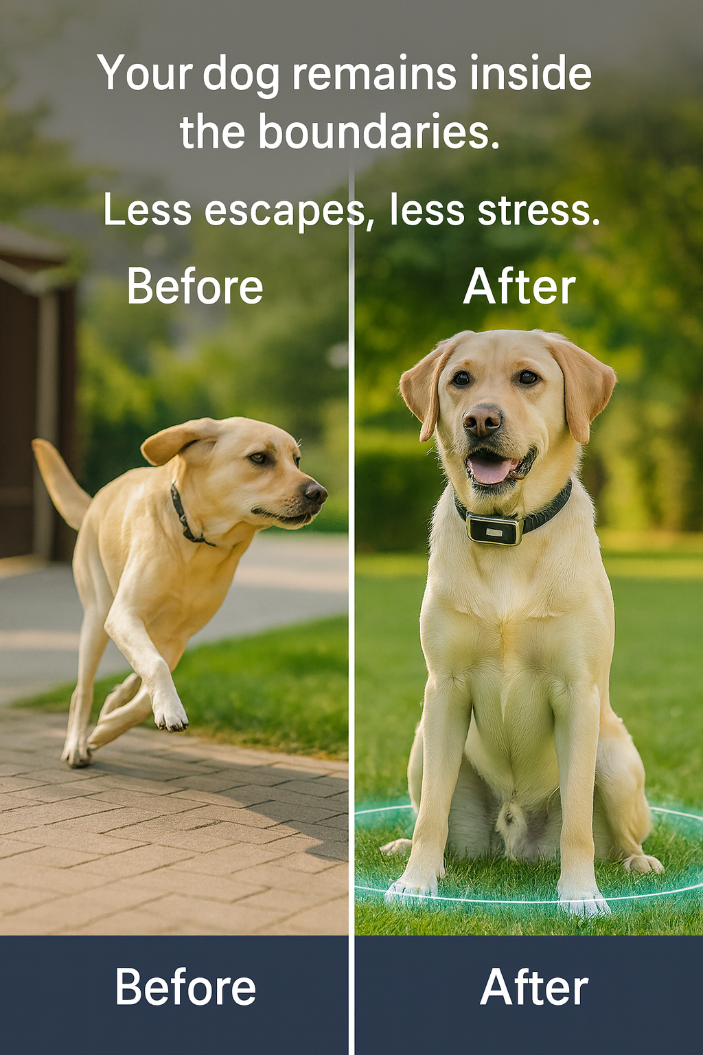 Easy Pet Fence System with Remote Trainer Collar