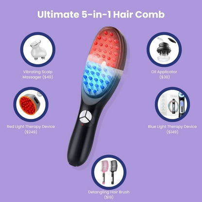 ChicBlend – 5-in-1 hair comb with massage and light therapy for healthier hair 3
