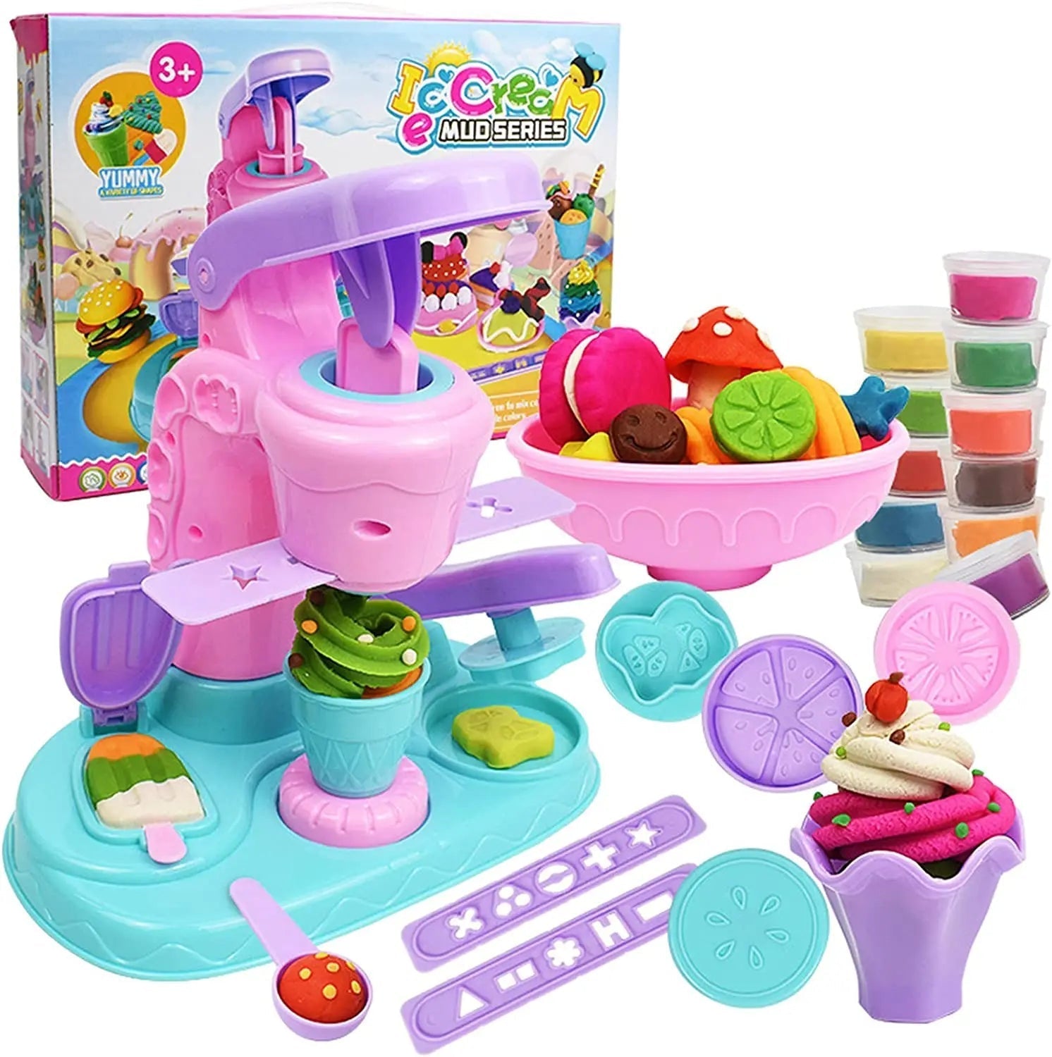 Colorful Homemade Ice Cream Maker Machine - Fesara