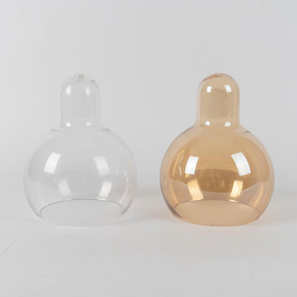 Sleek Round Cut Glass Pendant Light Fixture