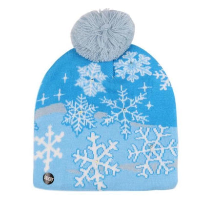 Festive Holiday LED Beanie Hat