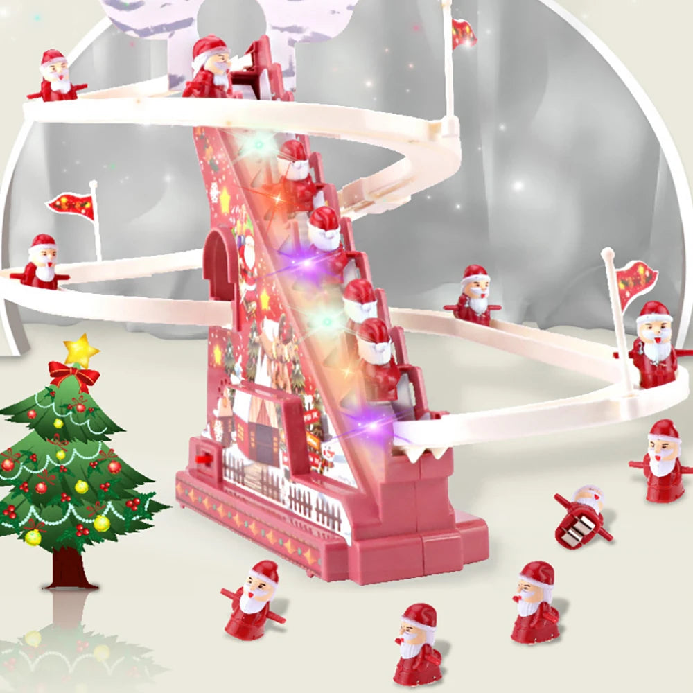 Christmas Luxury | Musical Climbing Ladder Santa Decor 1
