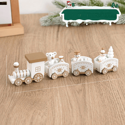 Festive Holiday Train Wooden Decoration - Fesara