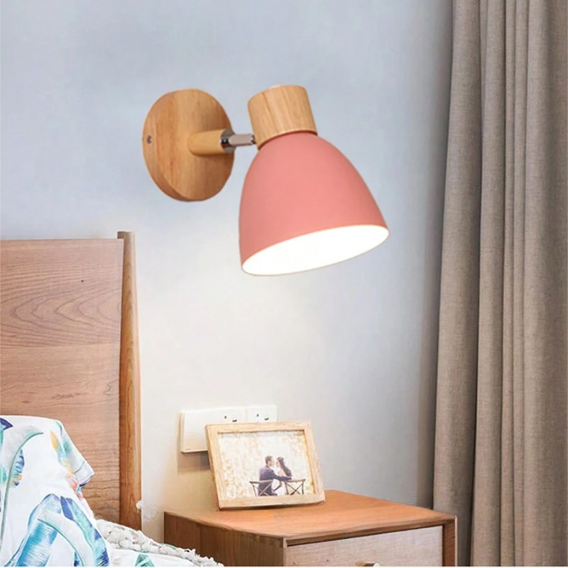 Modern Wooden Wall Light Fixture
