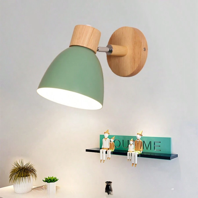 Modern Wooden Wall Light Fixture