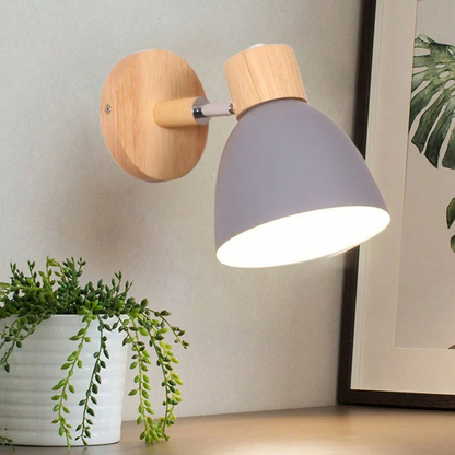 Modern Wooden Wall Light Fixture