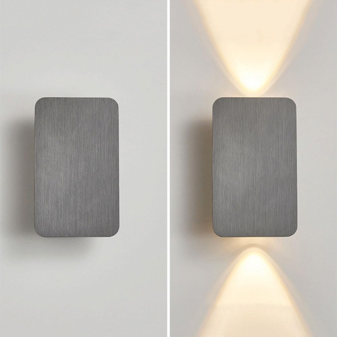 Simple Glass LED Wall Light 2 Pack