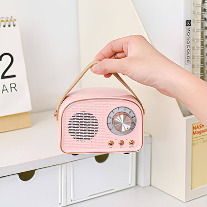Classic Bluetooth Speaker with Vintage Radio Style
